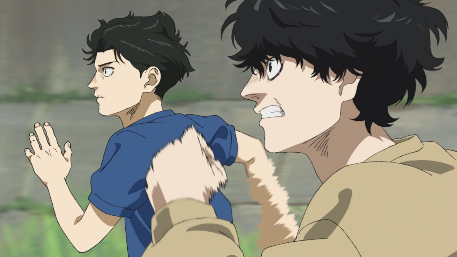 Protagonistas del anime 100 metros corriendo