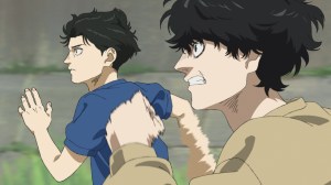 Protagonistas del anime 100 metros corriendo